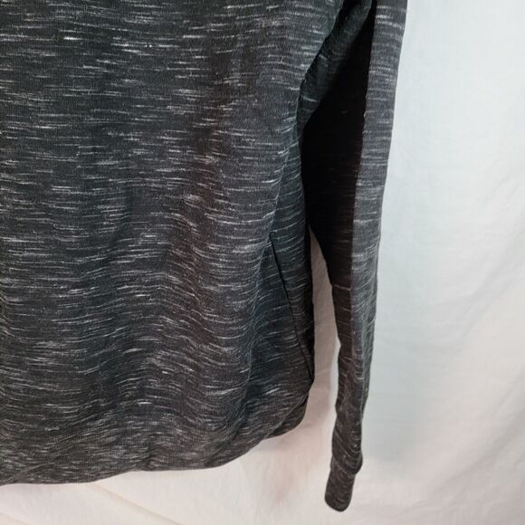 Phat Farm Mens Hoodie Large Full-Zip Black Grey Heavyweight Pockets Pre Owned - Picture 8 of 14